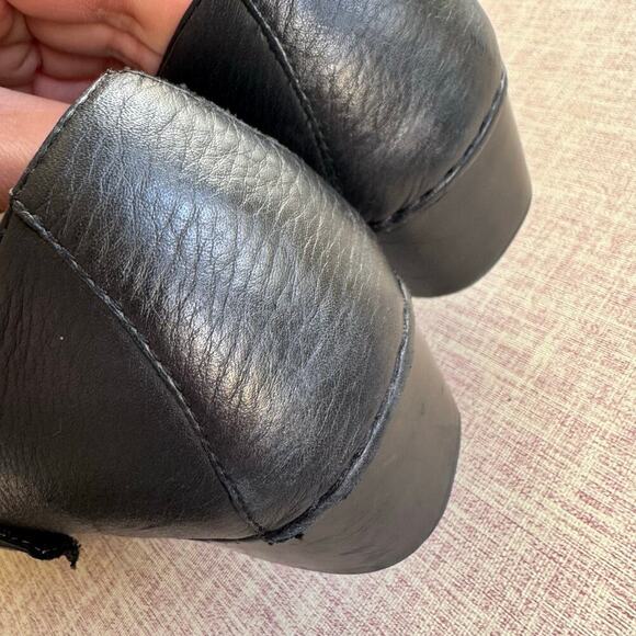 Dansko Tina Leather Black Mary Jane Wedge Clogs Size 41 / US 10.5-11 - Picture 6 of 9